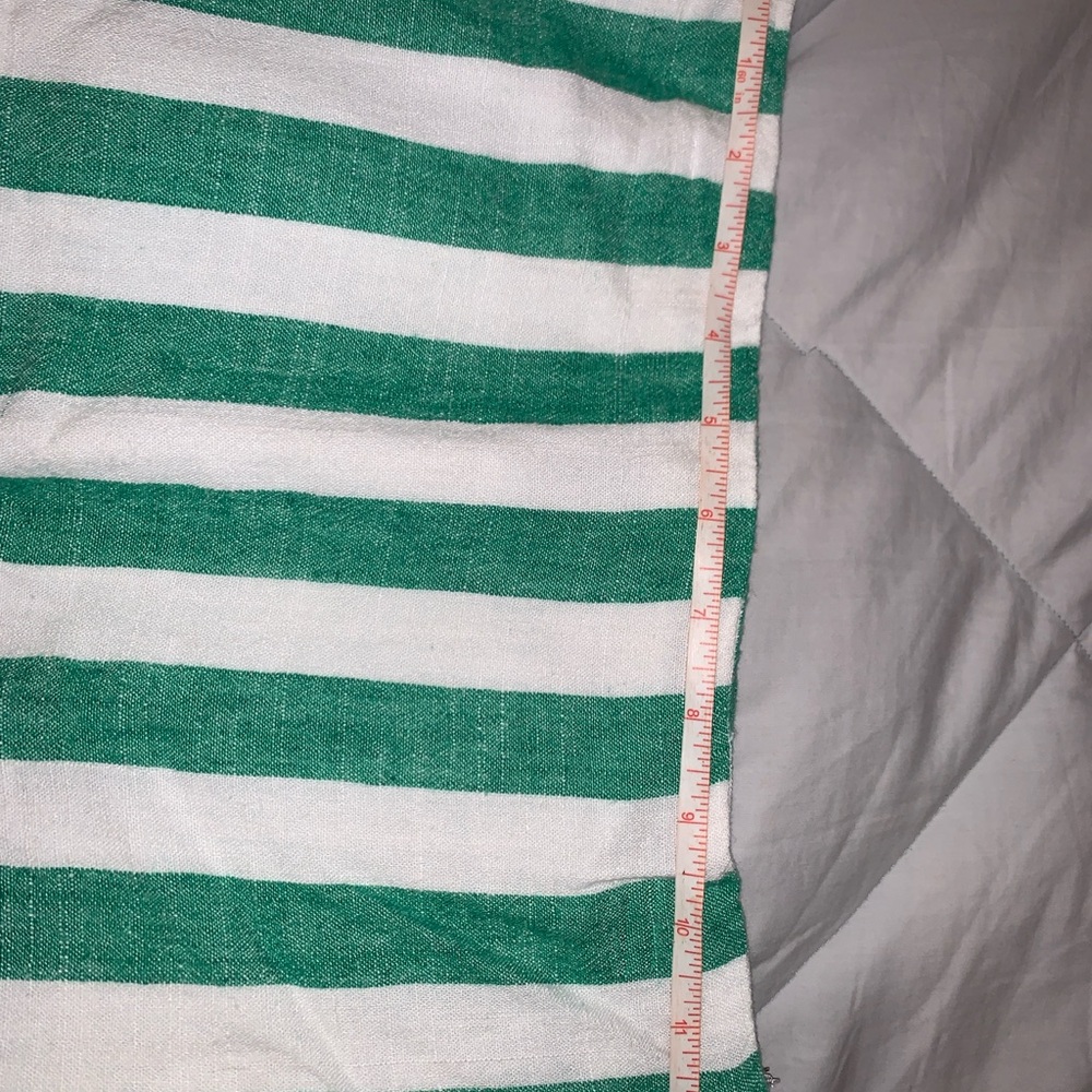 Forever 21 Green and White Striped Skirt